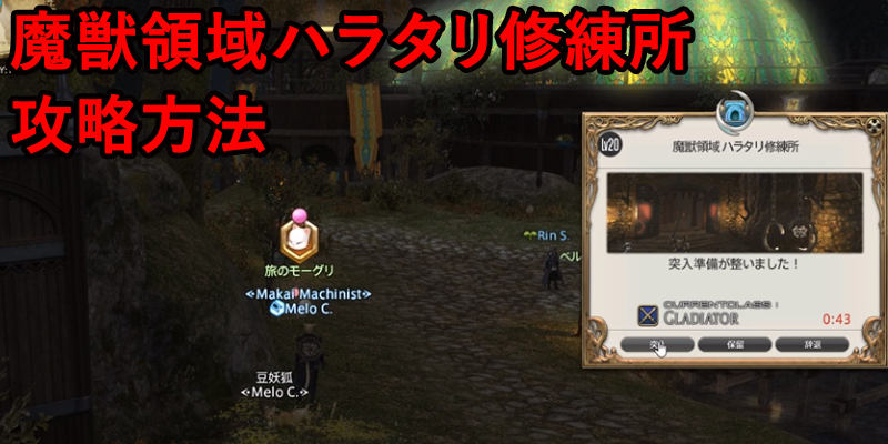 Ff14 魔獣領域ハラタリ修練所攻略方法 魔獣の巣窟 Cat L